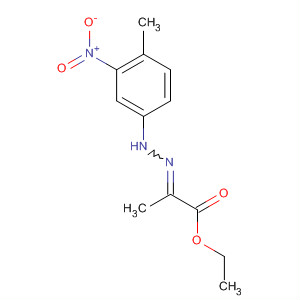 Propanoic acid, 2-[(4-methyl-3-nitrophenyl)hydrazono]-, ethyl ester molecular structure
