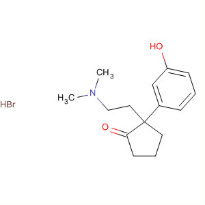 Cyclopentanone, 2-[2-(dimethylamino)ethyl]-2-(3-hydroxyphenyl)-,hydrobromide molecular structure