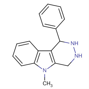 1H-Pyridazino[4,5-b]indole, 2,3,4,5-tetrahydro-5-methyl-1-phenyl- molecular structure