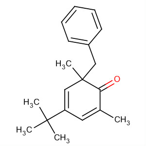 2,4-Cyclohexadien-1-one,4-(1,1-dimethylethyl)-2,6-dimethyl-6-(phenylmethyl)- molecular structure