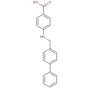 Benzoic acid, 4-[([1,1'-biphenyl]-4-ylmethyl)amino]- molecular structure