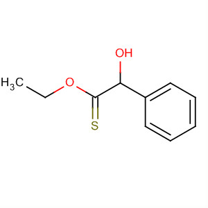 Benzeneethanethioic acid, a-hydroxy-, O-ethyl ester molecular structure