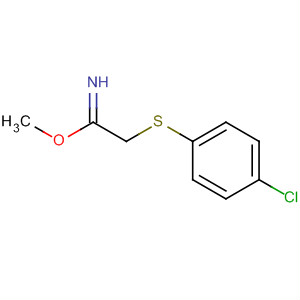 Ethanimidic acid, 2-[(4-chlorophenyl)thio]-, methyl ester molecular structure