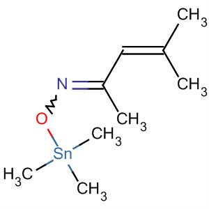 3-Penten-2-one, 4-methyl-, O-(trimethylstannyl)oxime molecular structure