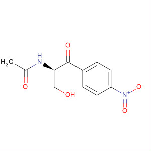 Acetamide, N-[1-(hydroxymethyl)-2-(4-nitrophenyl)-2-oxoethyl]-, (R)- molecular structure