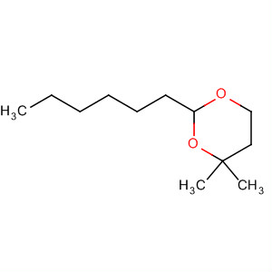 1,3-Dioxane, 2-hexyl-4,4-dimethyl- molecular structure