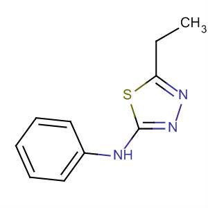 1,3,4-Thiadiazol-2-amine, 5-ethyl-N-phenyl- molecular structure
