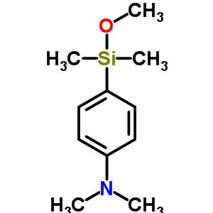 4-[methoxy(dimethyl)silyl]-N,N-dimethylaniline molecular structure