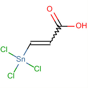2-Propenoic acid, 3-(trichlorostannyl)- molecular structure