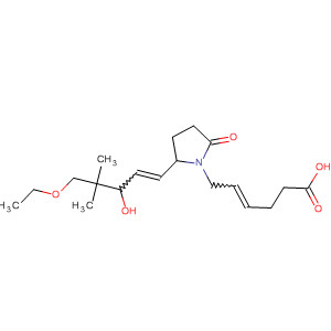 4-Hexenoic acid,6-[2-(5-ethoxy-3-hydroxy-4,4-dimethyl-1-pentenyl)-5-oxo-1-pyrrolidinyl]- molecular structure