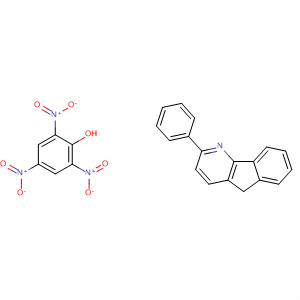 5H-Indeno[1,2-b]pyridine, 2-phenyl-, compd. with 2,4,6-trinitrophenol(1:1) molecular structure