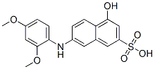 6-(2,4-dimethoxyanilino)-1-naphthol-3-sulfonic acid molecular structure
