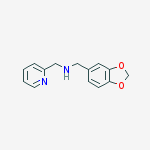 BENZO[1,3]DIOXOL-5-YLMETHYL-PYRIDIN-2-YLMETHYL-AMINE molecular structure