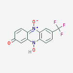 10-hydroxy-7-(trifluoromethyl)phenazin-2(10H)-one 5-oxide molecular structure