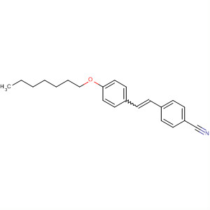 Benzonitrile, 4-[2-[4-(heptyloxy)phenyl]ethenyl]- molecular structure