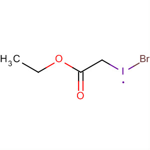 Acetic acid, bromoiodo-, ethyl ester molecular structure