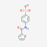 4-[(furan-2-ylcarbonyl)amino]benzenesulfonic acid molecular structure