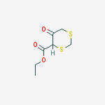 ethyl 5-oxo-1,3-dithiane-4-carboxylate molecular structure