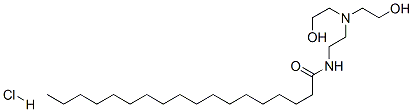 N-[2-[bis(2-hydroxyethyl)amino]ethyl]stearamide monohydrochloride molecular structure