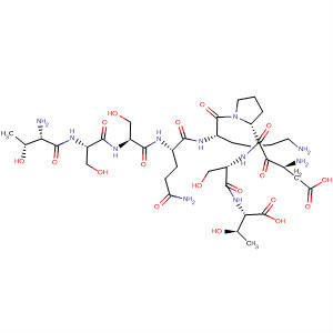 L-Threonine,L-threonyl-L-seryl-L-seryl-L-glutaminyl-L-lysyl-L-a-aspartyl-L-prolyl-L-seryl- molecular structure