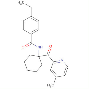 Benzamide, 4-ethyl-N-[1-[(4-methyl-2-pyridinyl)carbonyl]cyclohexyl]- molecular structure