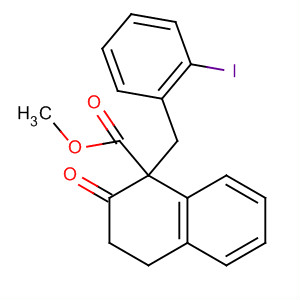 1-Naphthalenecarboxylic acid,1,2,3,4-tetrahydro-1-[(2-iodophenyl)methyl]-2-oxo-, methyl ester