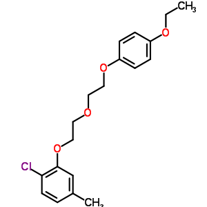 1-chloro-2-{2-[2-(4-ethoxyphenoxy)ethoxy]ethoxy}-4-methylbenzene molecular structure