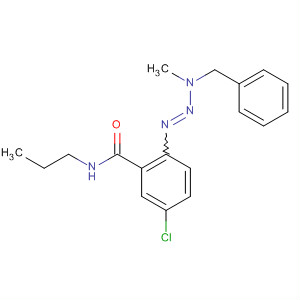 Benzamide, 5-chloro-2-[3-methyl-3-(phenylmethyl)-1-triazenyl]-N-propyl- molecular structure