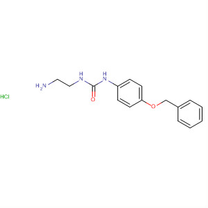 Urea, N-(2-aminoethyl)-N'-[4-(phenylmethoxy)phenyl]-,monohydrochloride molecular structure