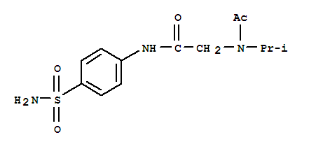 N~2~-acetyl-N~2~-propan-2-yl-N-(4-sulfamoylphenyl)glycinamide molecular structure