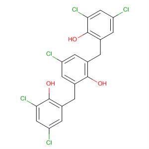 Phenol, 4-chloro-2,6-bis[(3,5-dichloro-2-hydroxyphenyl)methyl]- molecular structure
