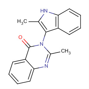 4(3H)-Quinazolinone, 2-methyl-3-(2-methyl-1H-indol-3-yl)- molecular structure