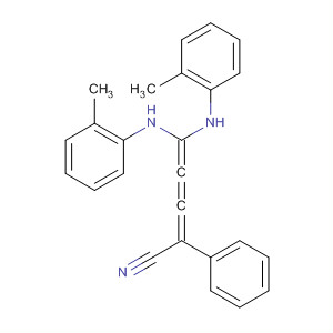 Benzeneacetonitrile,a-[3,3-bis(methylphenylamino)-1,2-propadienylidene]- molecular structure