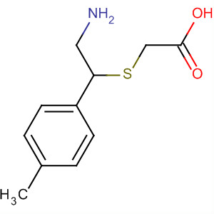 Acetic acid, [[2-amino-1-(4-methylphenyl)ethyl]thio]- molecular structure