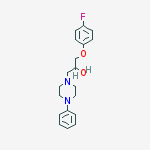α-[(4-Fluorophenoxy)methyl]-4-phenyl-1-piperazineethanol molecular structure