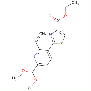 4-Thiazolecarboxylic acid,2-[6-(dimethoxymethyl)-2-ethenyl-3-pyridinyl]-, ethyl ester