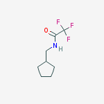 ACETAMIDE,N-(CYCLOPENTYLMETHYL)-2,2,2-TRIFLUORO- molecular structure
