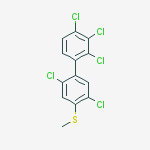 2,2',3,4,5'-pentachloro-4'-(methylsulfanyl)biphenyl molecular structure