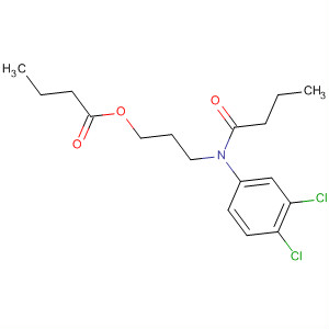 Butanoic acid, 3-[(3,4-dichlorophenyl)(1-oxobutyl)amino]propyl ester molecular structure