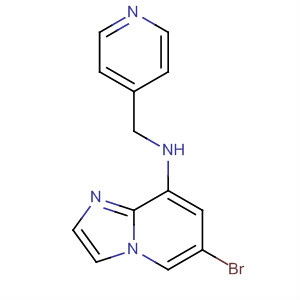 Imidazo[1,2-a]pyridin-8-amine, 6-bromo-N-(4-pyridinylmethyl)- molecular structure