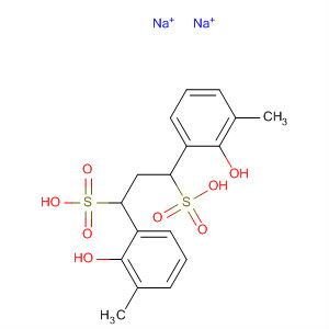 Benzenemethanesulfonic acid, 3,3'-methylenebis[6-hydroxy-5-methyl-,disodium salt molecular structure