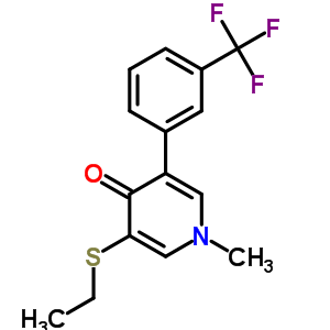 3-(ethylsulfanyl)-1-methyl-5-[3-(trifluoromethyl)phenyl]pyridin-4(1H)-one