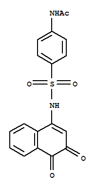N-{4-[(3,4-dioxo-3,4-dihydronaphthalen-1-yl)sulfamoyl]phenyl}acetamide molecular structure
