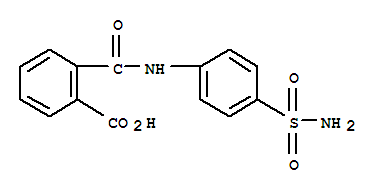 2-{[4-(aminosulfonyl)anilino]carbonyl}benzoic acid molecular structure