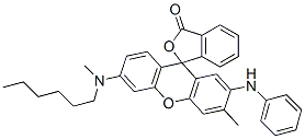 6-[Methyl(hexyl)amino]-3-methyl-2-(phenylamino)spiro[isobenzofuran-1(3H),9-[9H]xanthen]-3-one