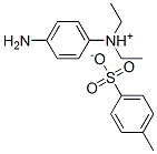 (p-aminophenyl)diethylammonium toluene-4-sulphonate molecular structure