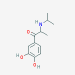 1-PROPANONE,1-(3,4-DIHYDROXYPHENYL)-2-[(1-METHYLETHYL)AMINO]- molecular structure