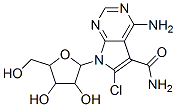 5-amino-8-chloro-9-[3,4-dihydroxy-5-(hydroxymethyl)oxolan-2-yl]-2,4,9- triazabicyclo[4.3.0]nona-1,3,5,7-tetraene-7-carboxamide