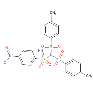 Benzenesulfonamide,4-methyl-N-[N-[(4-methylphenyl)sulfonyl]-S-(4-nitrophenyl)sulfinimidoyl]- molecular structure