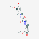 1-n'-[(z)-(3-ethoxy-4-oxocyclohexa-2,5-dien-1-ylidene)methyl]-2-n'-[(e)-(3-ethoxy-4-oxocyclohexa-2,5-dien-1-ylidene)methyl]ethanedihydrazide molecular structure